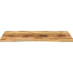 Accessoires Pour Tables-vidaXL Dessus de bureau avec courbe 100x80x2,5 cm manguier massif brut
