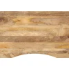 vidaXL Dessus de bureau avec courbe 100x60x2,5 cm manguier massif brut
