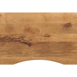 vidaXL Dessus de bureau avec courbe 80x50x2,5 cm manguier massif brut