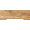 vidaXL Dessus de bureau avec courbe 160x50x2,5 cm manguier massif brut
