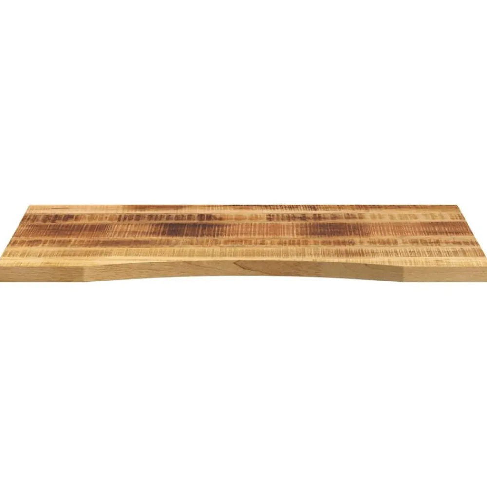 vidaXL Dessus de bureau avec courbe 100x60x2,5 cm manguier massif brut