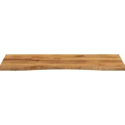 vidaXL Dessus de bureau avec courbe 140x60x2,5 cm manguier massif brut