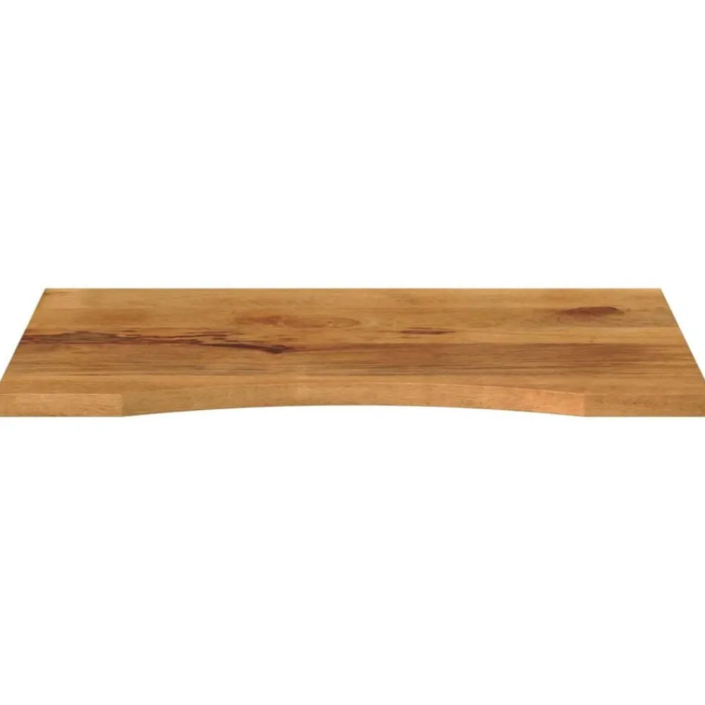 vidaXL Dessus de bureau avec courbe 100x60x2,5 cm manguier massif brut