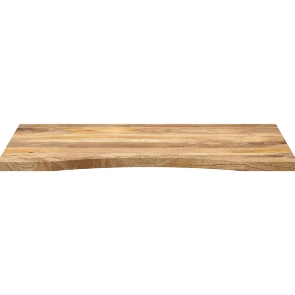 Accessoires Pour Tables-vidaXL Dessus de bureau avec courbe 80x50x2,5 cm manguier massif brut