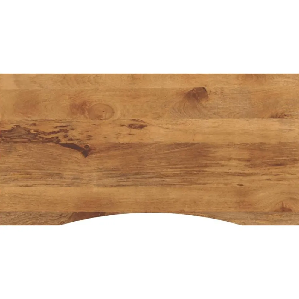 Accessoires Pour Tables-vidaXL Dessus de bureau avec courbe 140x50x2,5 cm manguier massif brut