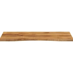 Accessoires Pour Tables-vidaXL Dessus de bureau avec courbe 140x50x2,5 cm manguier massif brut