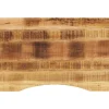 vidaXL Dessus de bureau avec courbe 90x60x2,5 cm manguier massif brut
