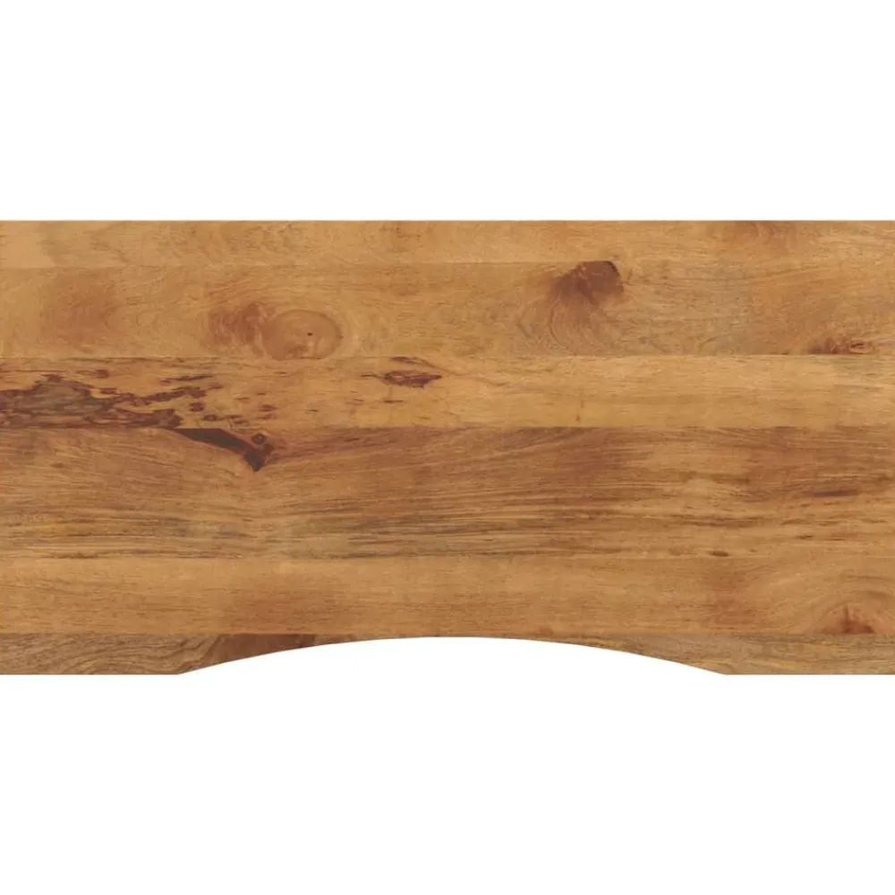 Accessoires Pour Tables-vidaXL Dessus de bureau avec courbe 110x60x2,5 cm manguier massif brut