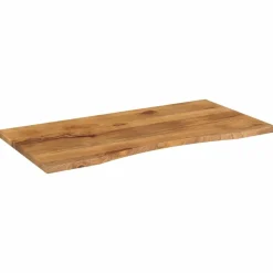 Accessoires Pour Tables-vidaXL Dessus de bureau avec courbe 110x60x2,5 cm manguier massif brut