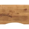 vidaXL Dessus de bureau avec courbe 90x60x2,5 cm manguier massif brut