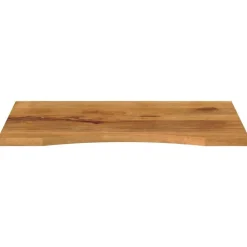vidaXL Dessus de bureau avec courbe 90x60x2,5 cm manguier massif brut