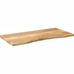 Accessoires Pour Tables-vidaXL Dessus de bureau avec courbe 110x60x2,5 cm manguier massif brut