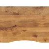 vidaXL Dessus de bureau avec courbe 100x80x2,5 cm manguier massif brut
