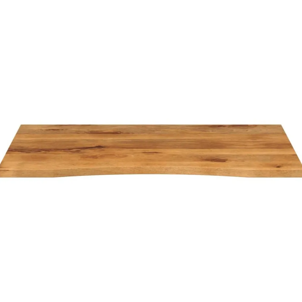 vidaXL Dessus de bureau avec courbe 100x80x2,5 cm manguier massif brut