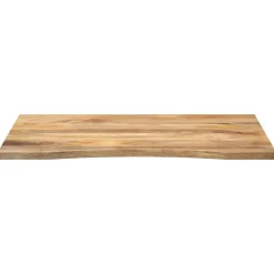 Accessoires Pour Tables-vidaXL Dessus de bureau avec courbe 100x80x2,5 cm manguier massif brut