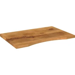 Accessoires Pour Tables-vidaXL Dessus de bureau avec courbe 80x60x2,5 cm manguier massif brut
