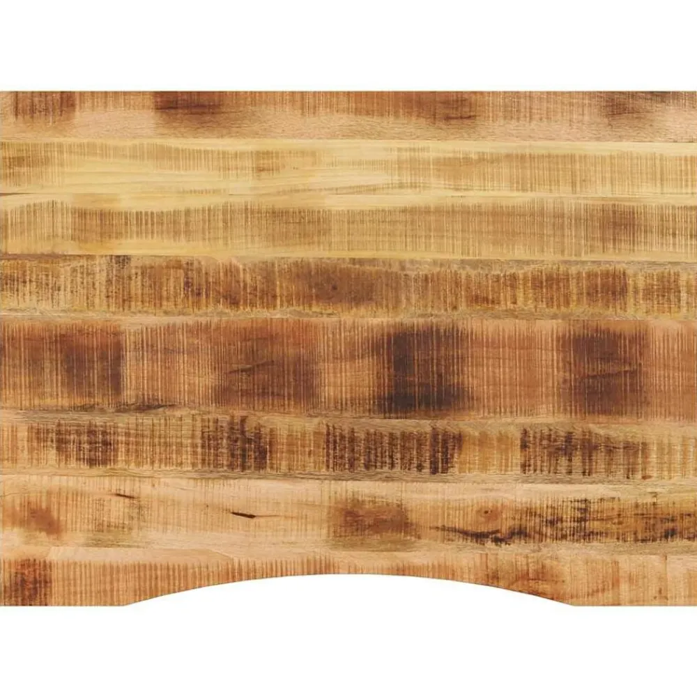 vidaXL Dessus de bureau avec courbe 110x80x2,5 cm manguier massif brut