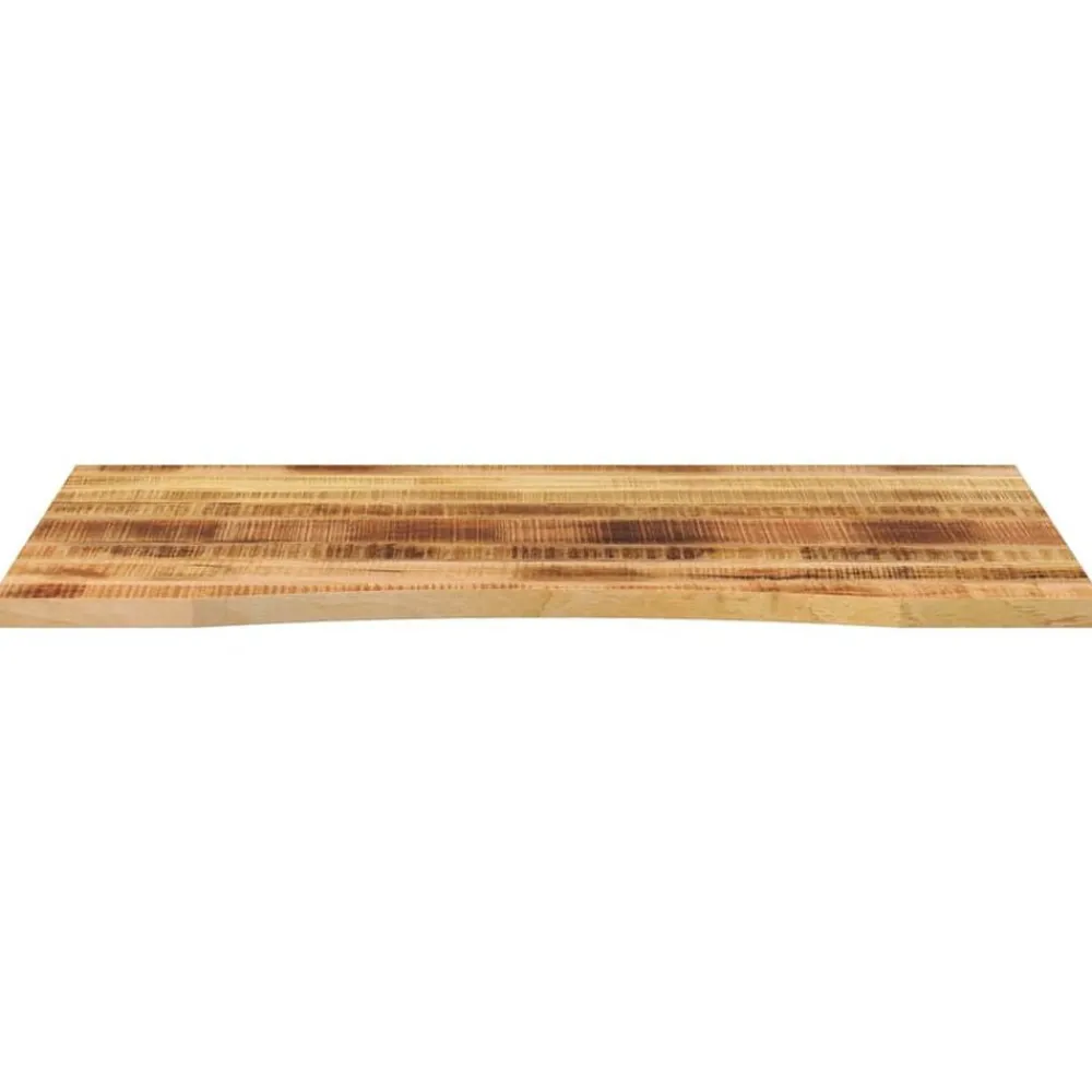 vidaXL Dessus de bureau avec courbe 110x80x2,5 cm manguier massif brut