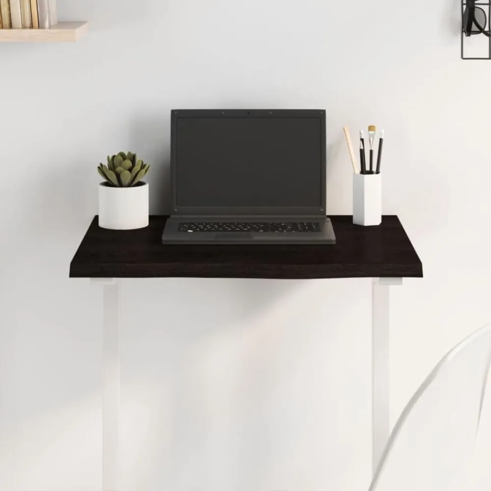 Accessoires Pour Tables-vidaXL Dessus de bureau 60x40x2 cm bois chêne traité Marron foncé