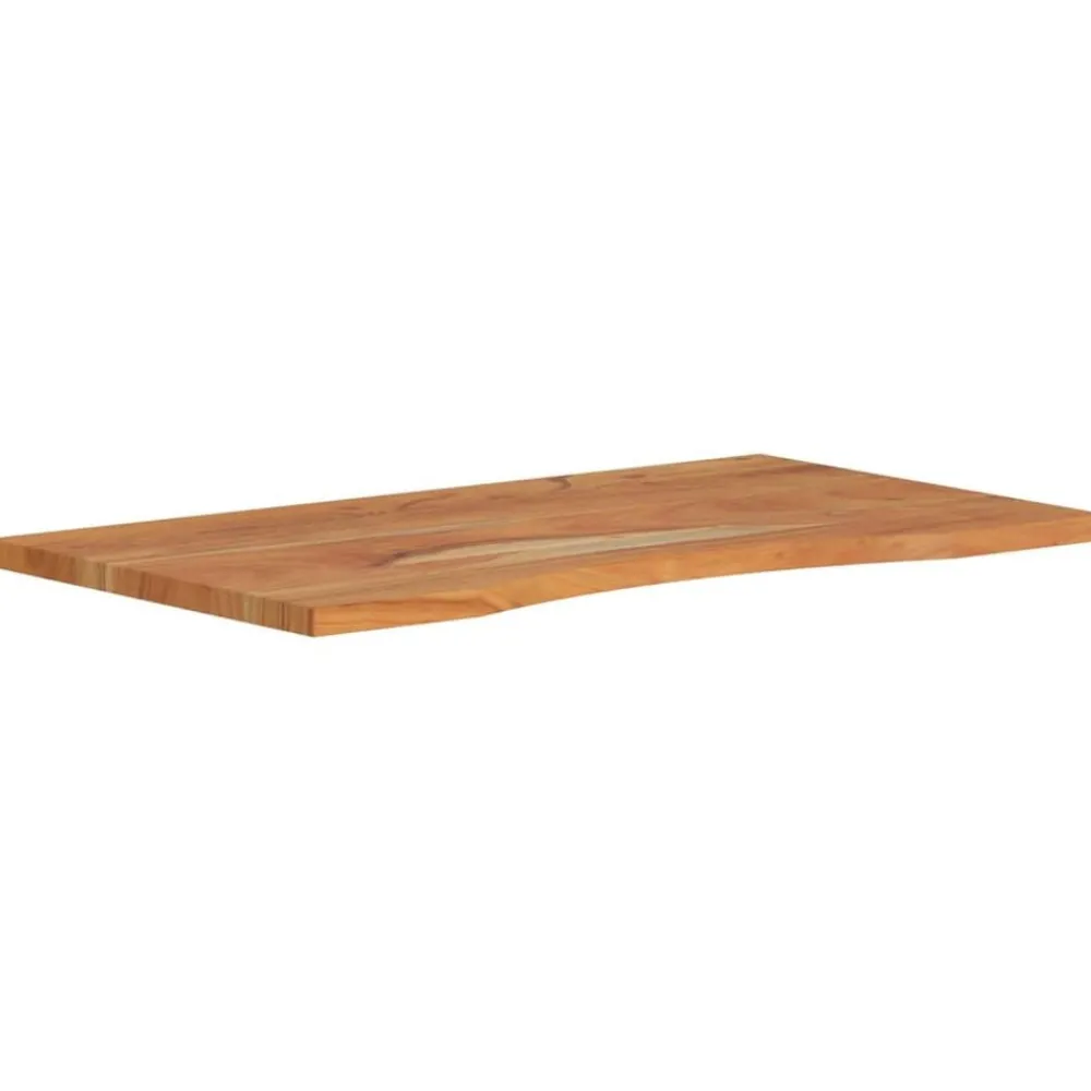 vidaXL Dessus de bureau 80x50x2,5cm rectangulaire bois massif d'acacia