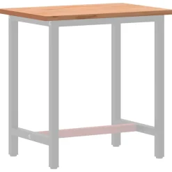 Accessoires Pour Tables-vidaXL Dessus de bureau 80x55x2,5 cm bois massif de hêtre