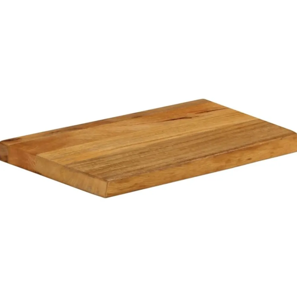 Accessoires Pour Tables-vidaXL Dessus de table à bord vivant 50x20x2,5 cm bois massif manguier finition chêne