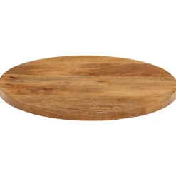 Accessoires Pour Tables-vidaXL Dessus de table Ø 40x3,8 cm rond bois de manguier massif Bois de manguier (finition chêne)