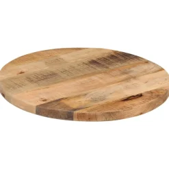 vidaXL Dessus de table Ø 40x3,8 cm rond bois massif de manguier brut