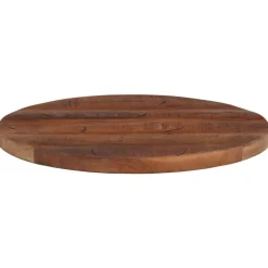 vidaXL Dessus de table Ø 40x2,5 cm rond bois massif de récupération