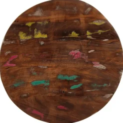vidaXL Dessus de table Ø 40x2,5 cm rond bois massif de récupération