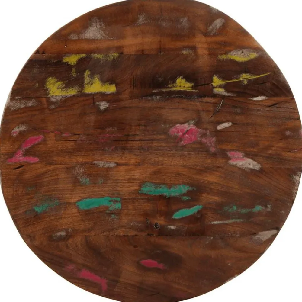 vidaXL Dessus de table Ø 40x2,5 cm rond bois massif de récupération