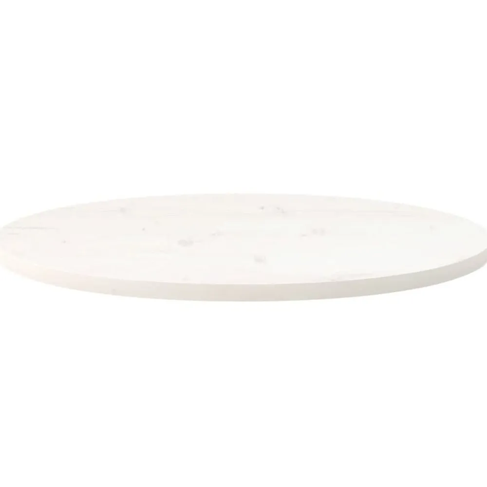 Accessoires Pour Tables-vidaXL Dessus de table 70x35x2,5 cm bois de pin massif ovale Blanc