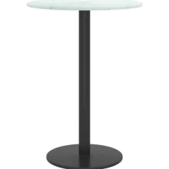 Accessoires Pour Tables-vidaXL Dessus de table Ø30x0,8cm verre trempé avec design marbre Blanc