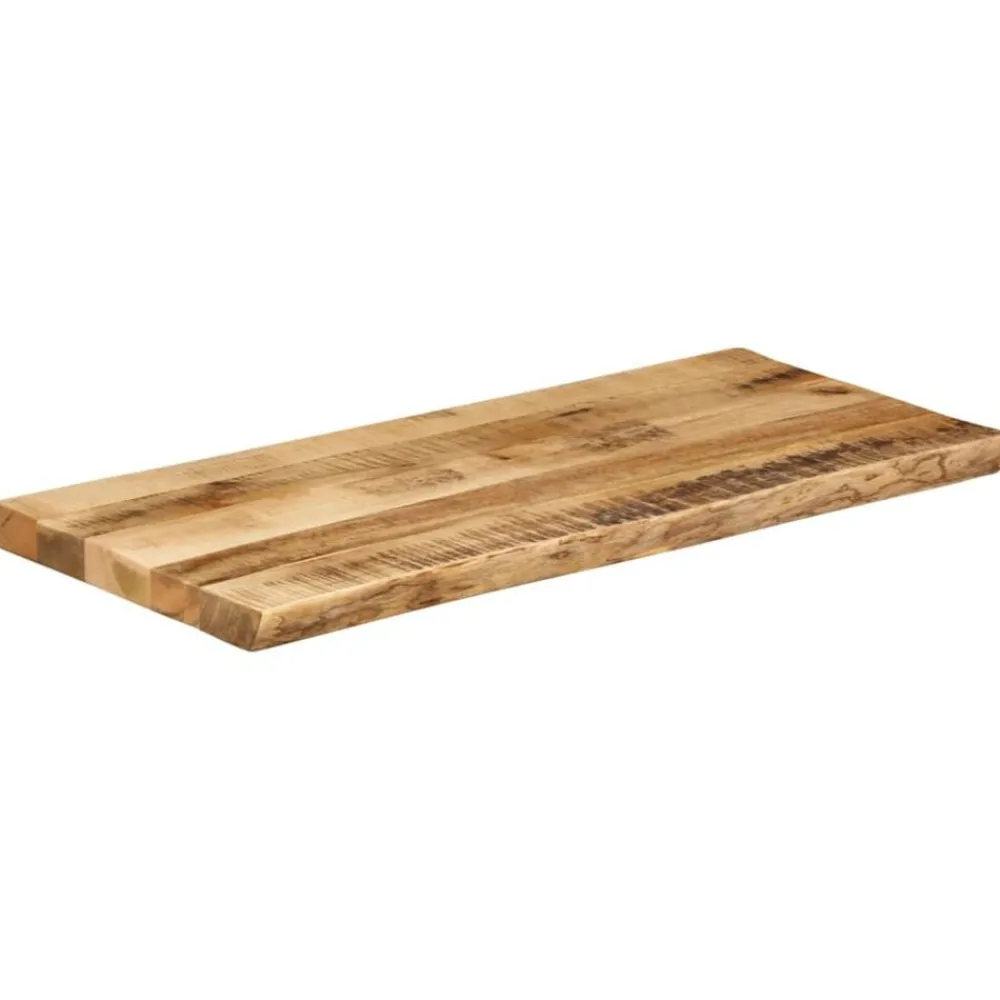 vidaXL Dessus de table bord vivant 90x40x2,5 cm bois de manguier brut