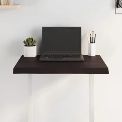 vidaXL Dessus de table bois massif traité bordure assortie