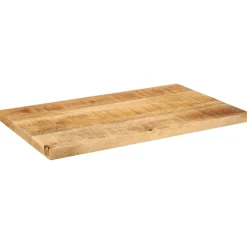 vidaXL Dessus de table rectangulaire bois massif de manguier brut