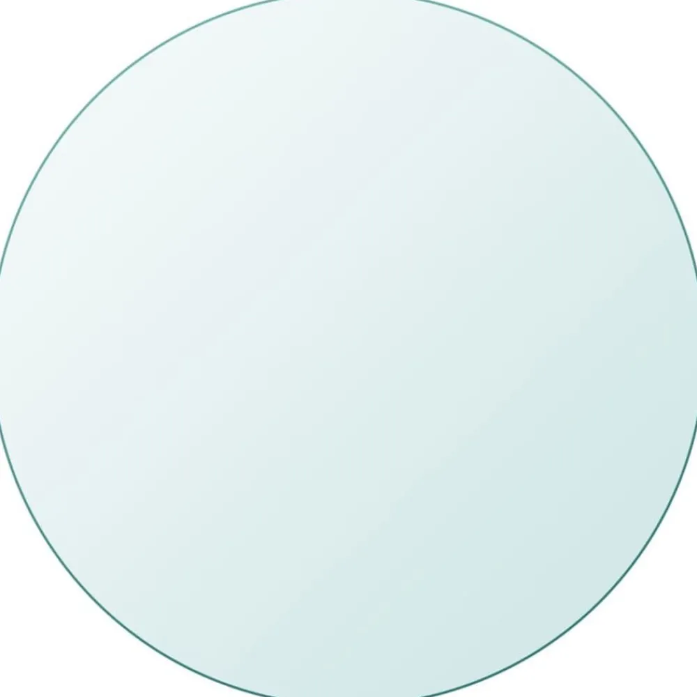 Accessoires Pour Tables-vidaXL Dessus de table ronde en verre trempé 300 mm Transparent
