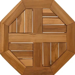 vidaXL Dessus de table 40x40x2,5 cm octogonal bois de teck massif