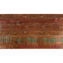 vidaXL Dessus de table 100x60x1,5cm rectangulaire bois massif récupéré