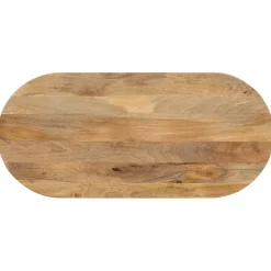 vidaXL Dessus de table 80x40x3,8 cm ovale bois massif de manguier