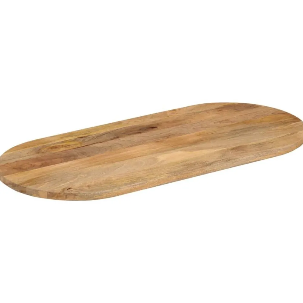 vidaXL Dessus de table 80x40x3,8 cm ovale bois massif de manguier