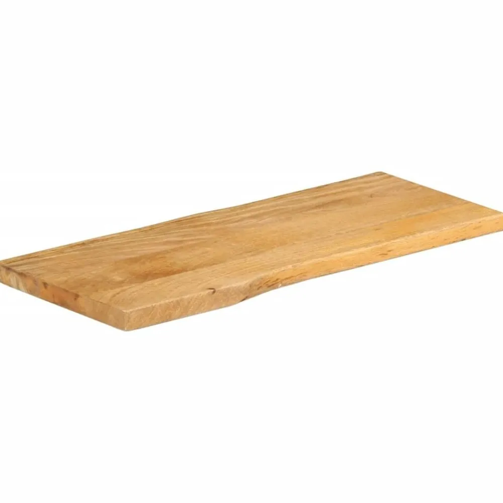 Accessoires Pour Tables-vidaXL Dessus de table 80x40x3,8 cm bord vivant bois massif manguier Bois de manguier (naturel)