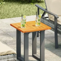 vidaXL Dessus de table 40x40x2 cm carré bois massif d'acacia