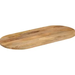 vidaXL Dessus de table 80x40x2,5 cm ovale bois massif de manguier