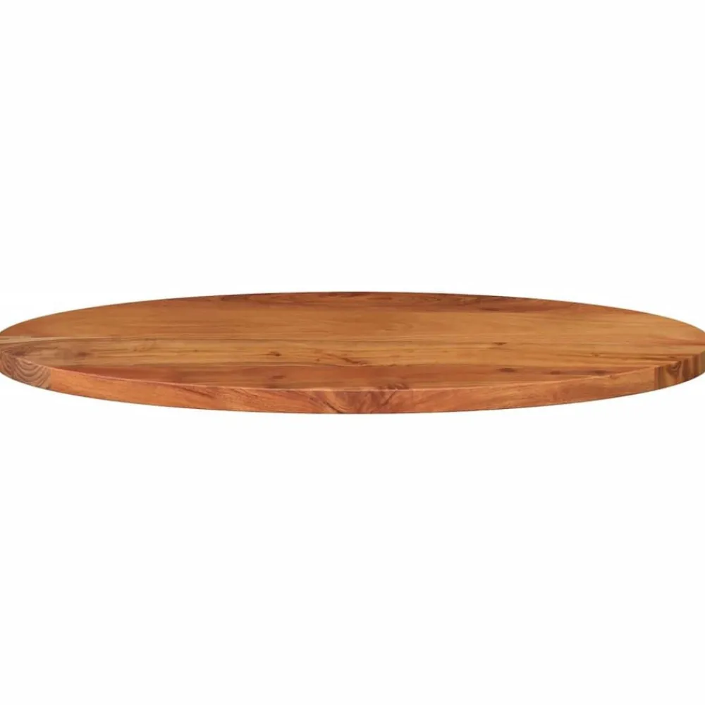 vidaXL Dessus de table 80x40x2,5 cm ovale bois massif d'acacia