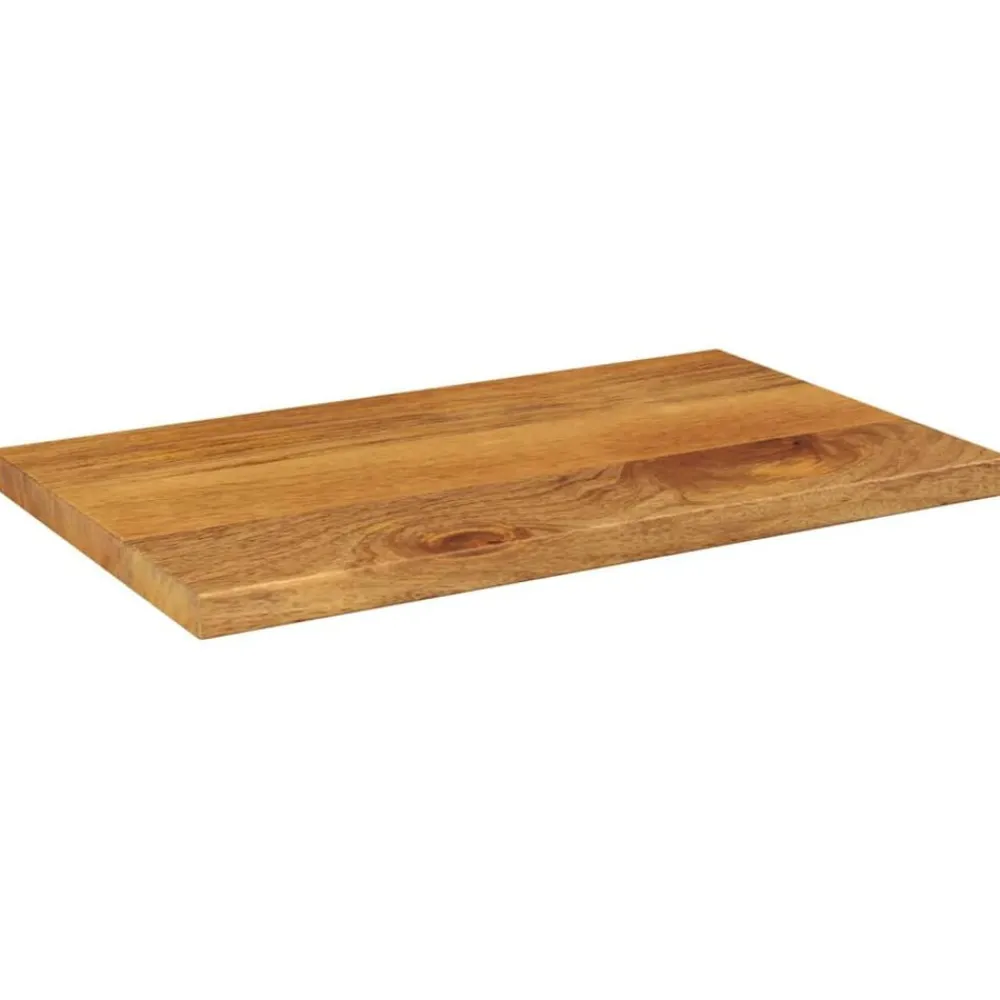 Accessoires Pour Tables-vidaXL Dessus de table 40x20x3,8 cm rectangulaire bois massif manguier Bois de manguier (finition chêne)