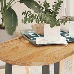 vidaXL Dessus de table 80x40x2 cm bois de chêne massif ovale