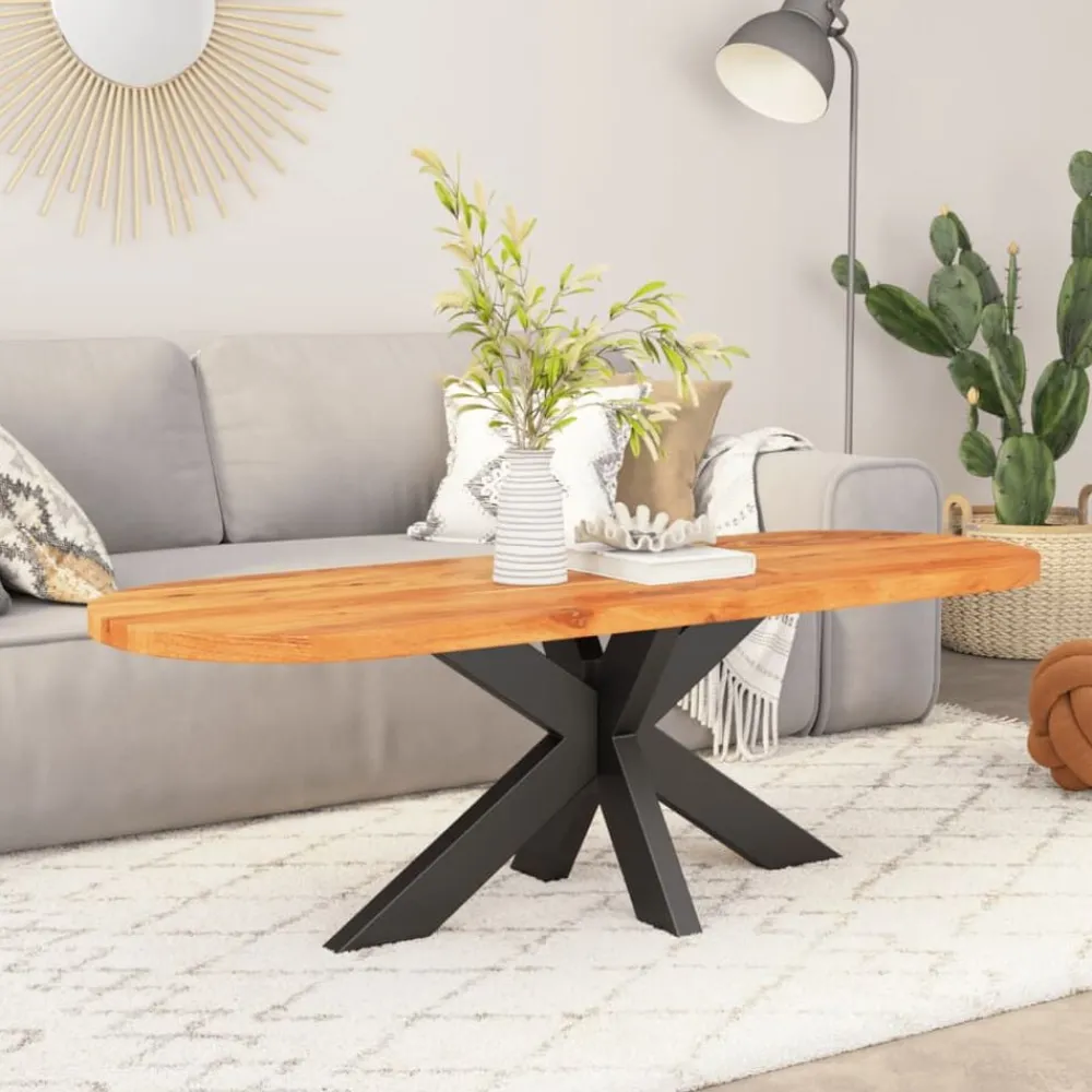 Accessoires Pour Tables-vidaXL Dessus de table 80x40x2,5 cm ovale bois massif d'acacia Bois d'acacia(naturel)