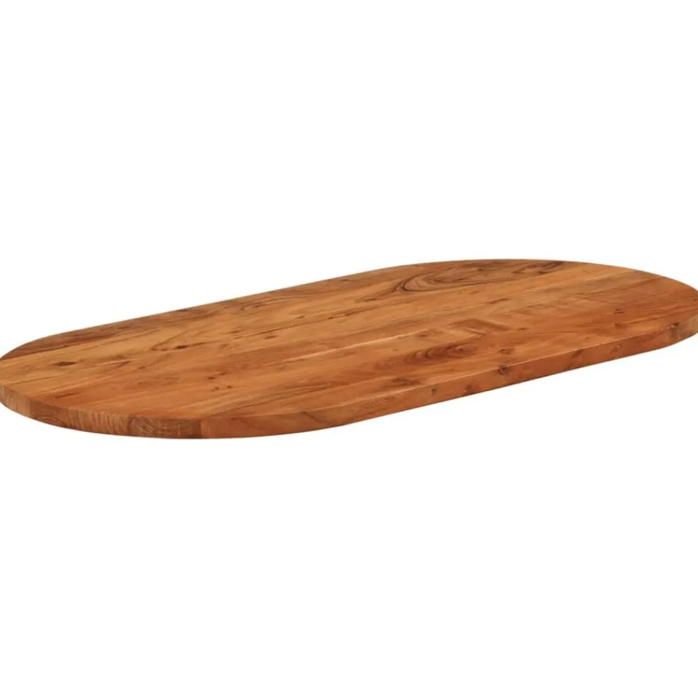 Accessoires Pour Tables-vidaXL Dessus de table 80x40x2,5 cm ovale bois massif d'acacia Bois d'acacia(naturel)