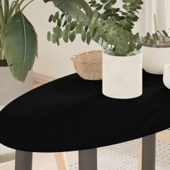 Accessoires Pour Tables-vidaXL Dessus de table 80x40x2 cm bois de chêne massif ovale Marron foncé